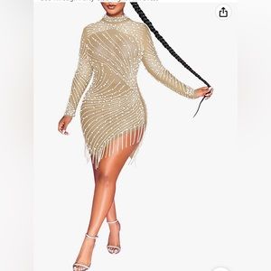 Rhinestone bodycon dress